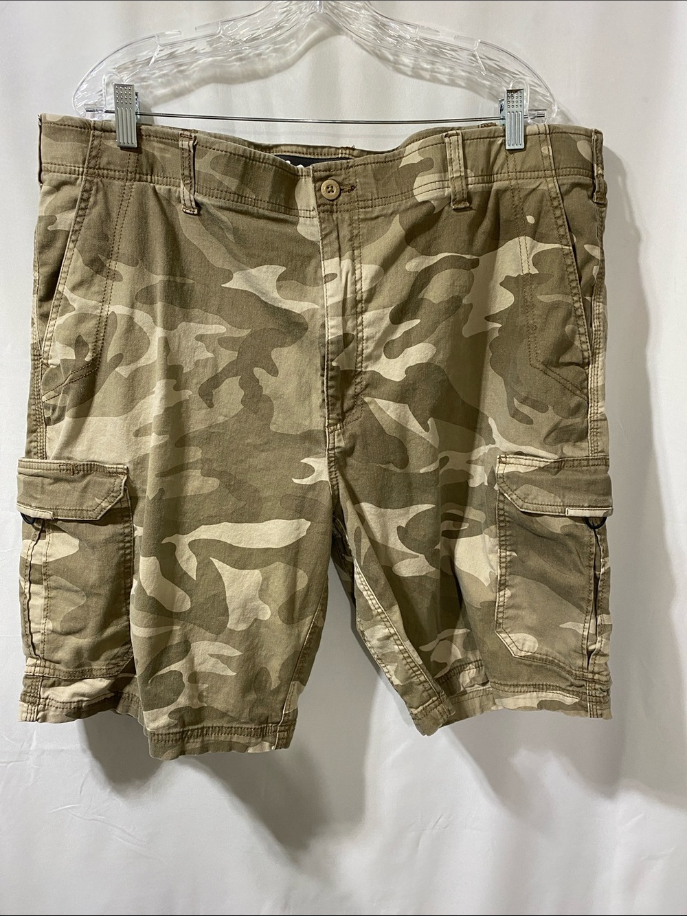 Lee Men's Camo Cargo Shorts - Olive Tan